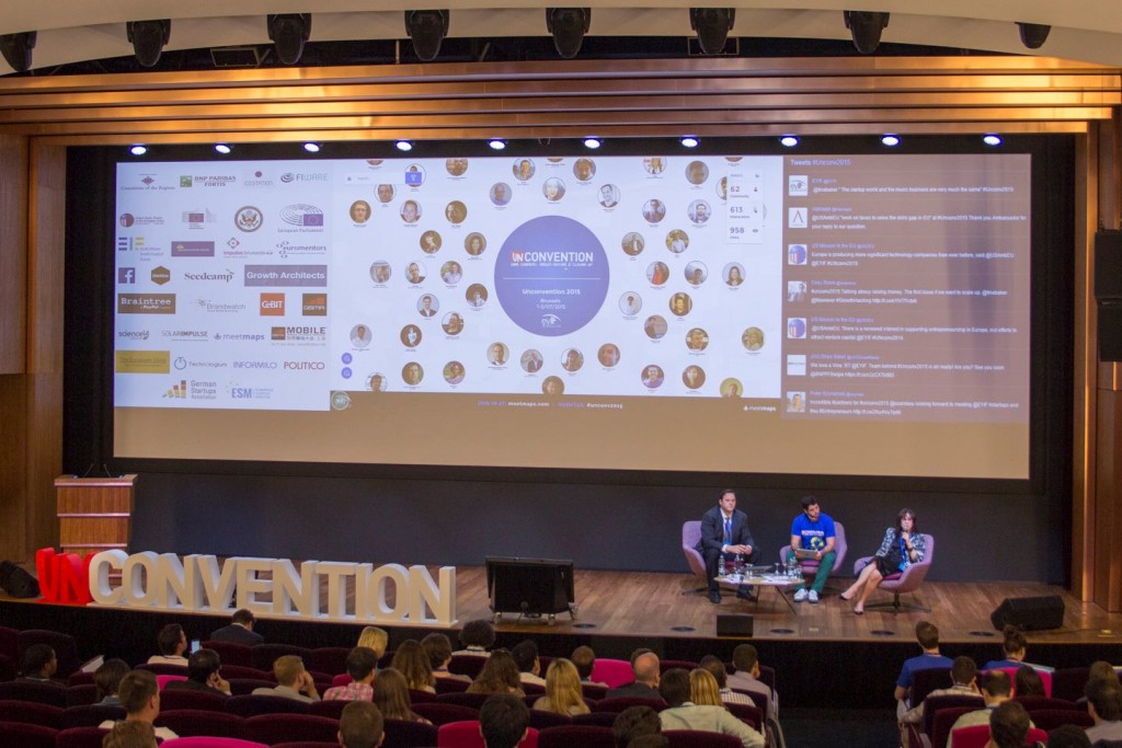 Ejemplo de un social wall interactivo