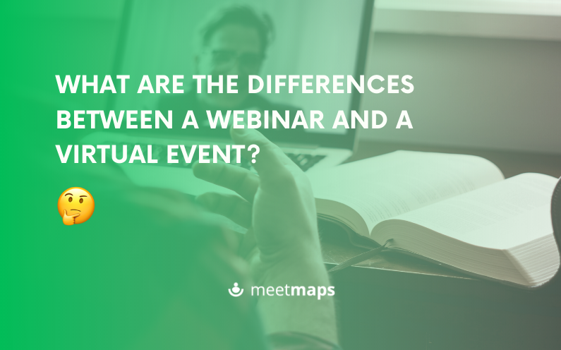 What are the differences between a webinar and a virtual event?