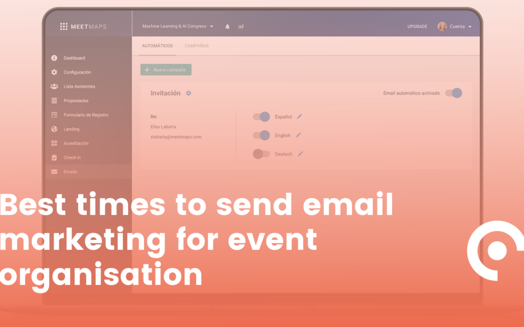 Best times to send email marketing for event organisation