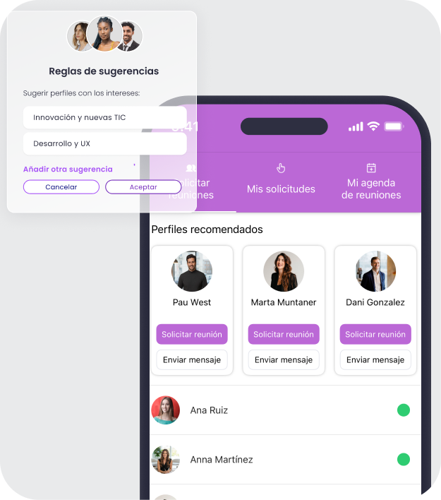 Matchmaking en eventos b2b: Sugerencias de matchmaking